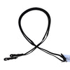 Tory Rubber Lined Leather Reins in Black