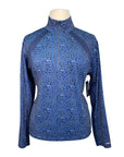 Kerrits Rail Side Quarter Zip Fleece Tech Top in Ink Snaffle Harmony