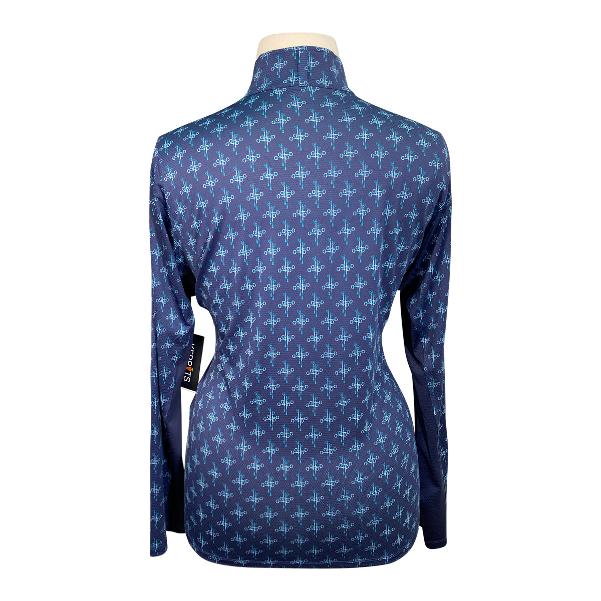 Kerrits 'Keystone' Ice Fil Long Sleeve Shirt in Ink Snaffle Harmony
