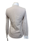 Callidae 'The Show' Shirt in Beige/White Stripes