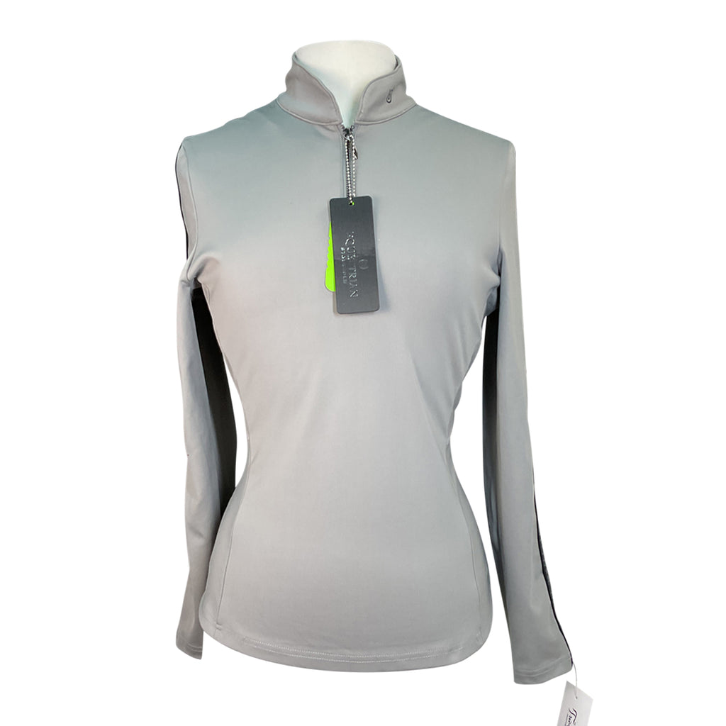 Equestrian Stockholm 'Power' Top in Light Grey - Women's Small