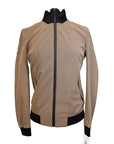 Cavalleria Toscana Bomber Jacket in Sand Houndstooth