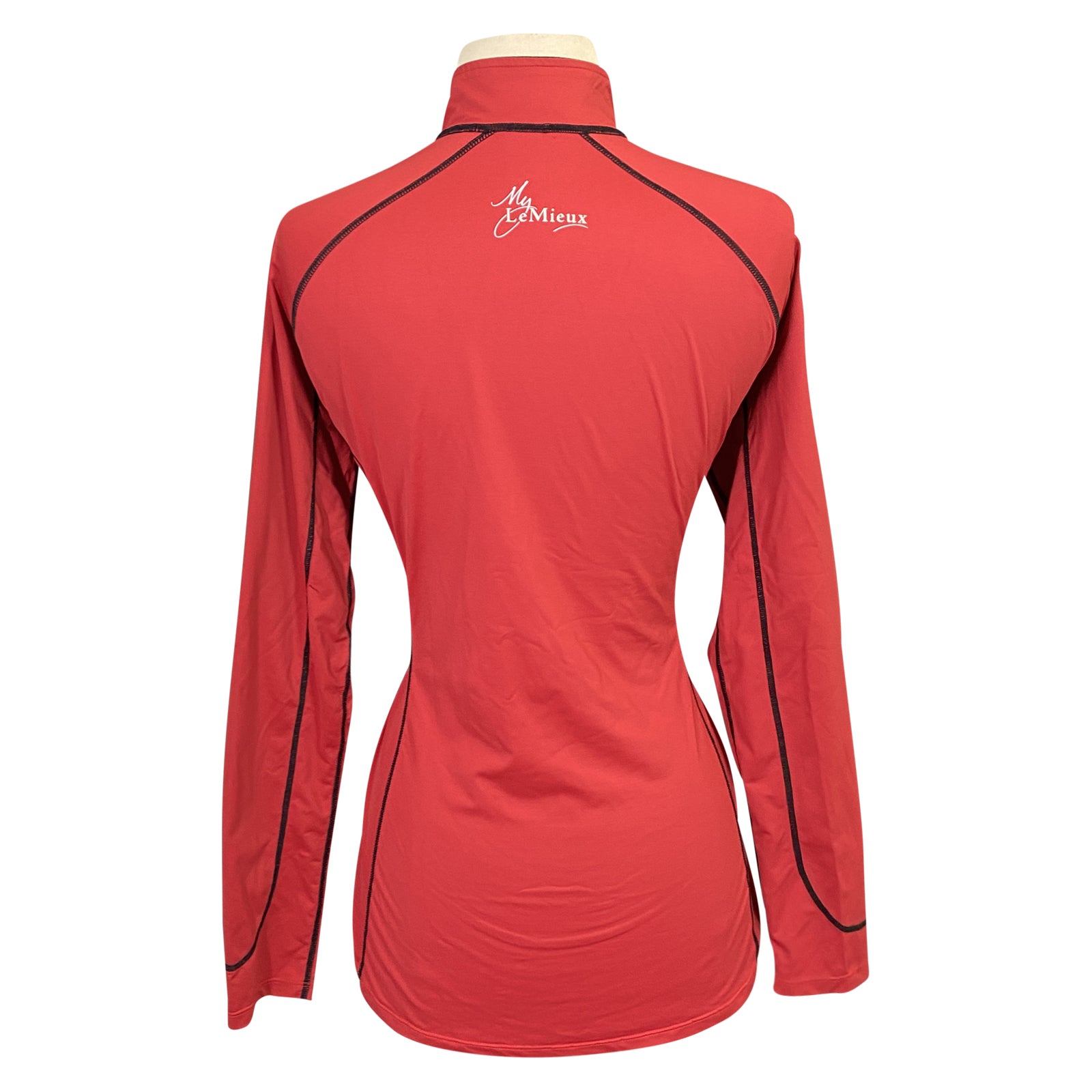 LeMieux Long Sleeve 1/4 Zip Base Layer in Chili