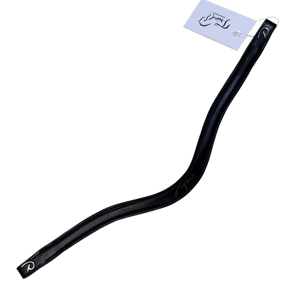 Dy&#39;on Flat Leather Browband in Black - Full