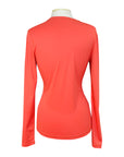Asmar Equestrian AE Logo Long Sleeve Shirt in Coral 