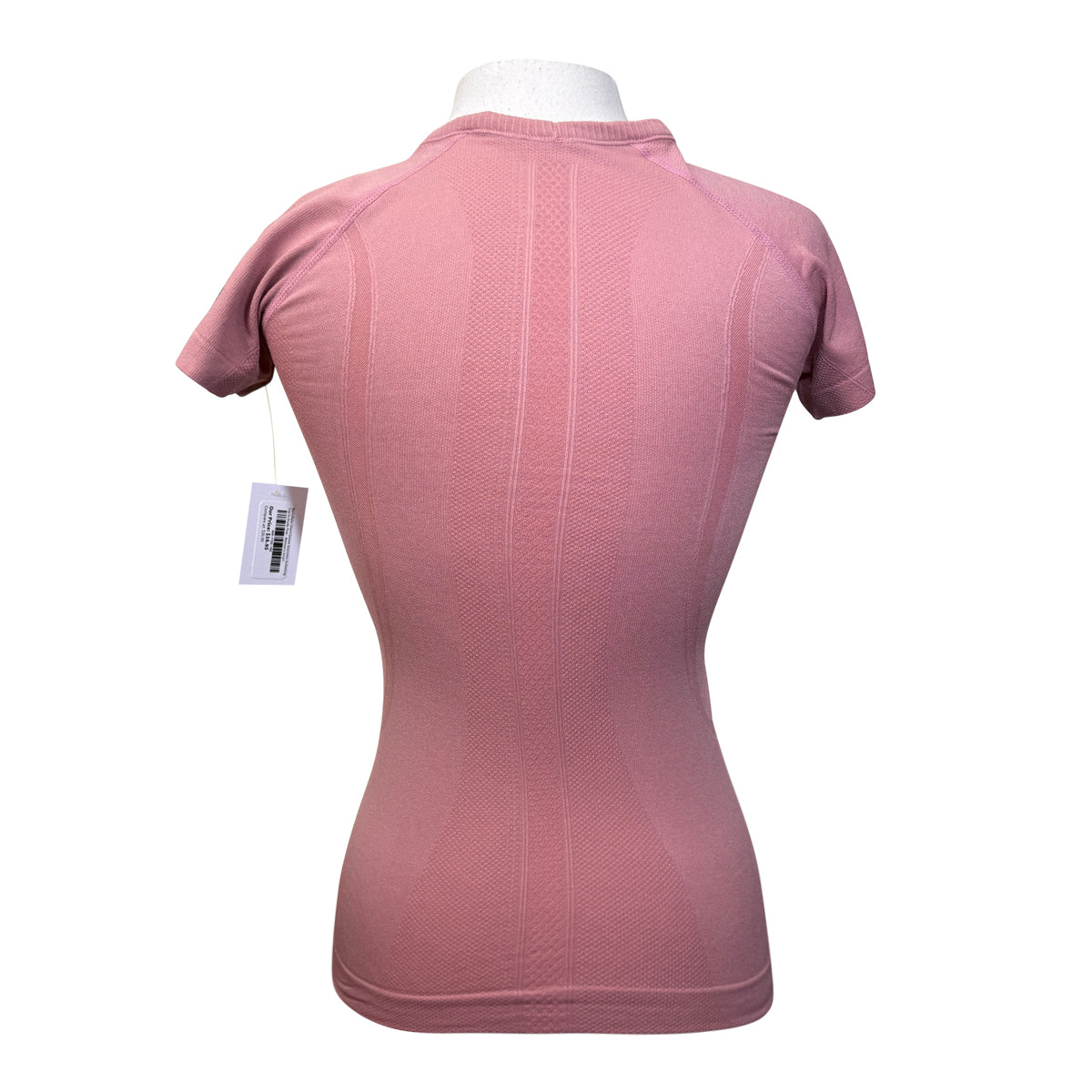 Barn Babe Short Sleeve Seamless Schooling Top in Dusty Pink