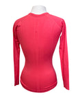 Barn Babe Long Sleeve Seamless Schooling Top in Bright Pink