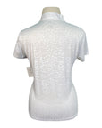 Dublin Lace Vented Short Sleeve Show Shirt in White