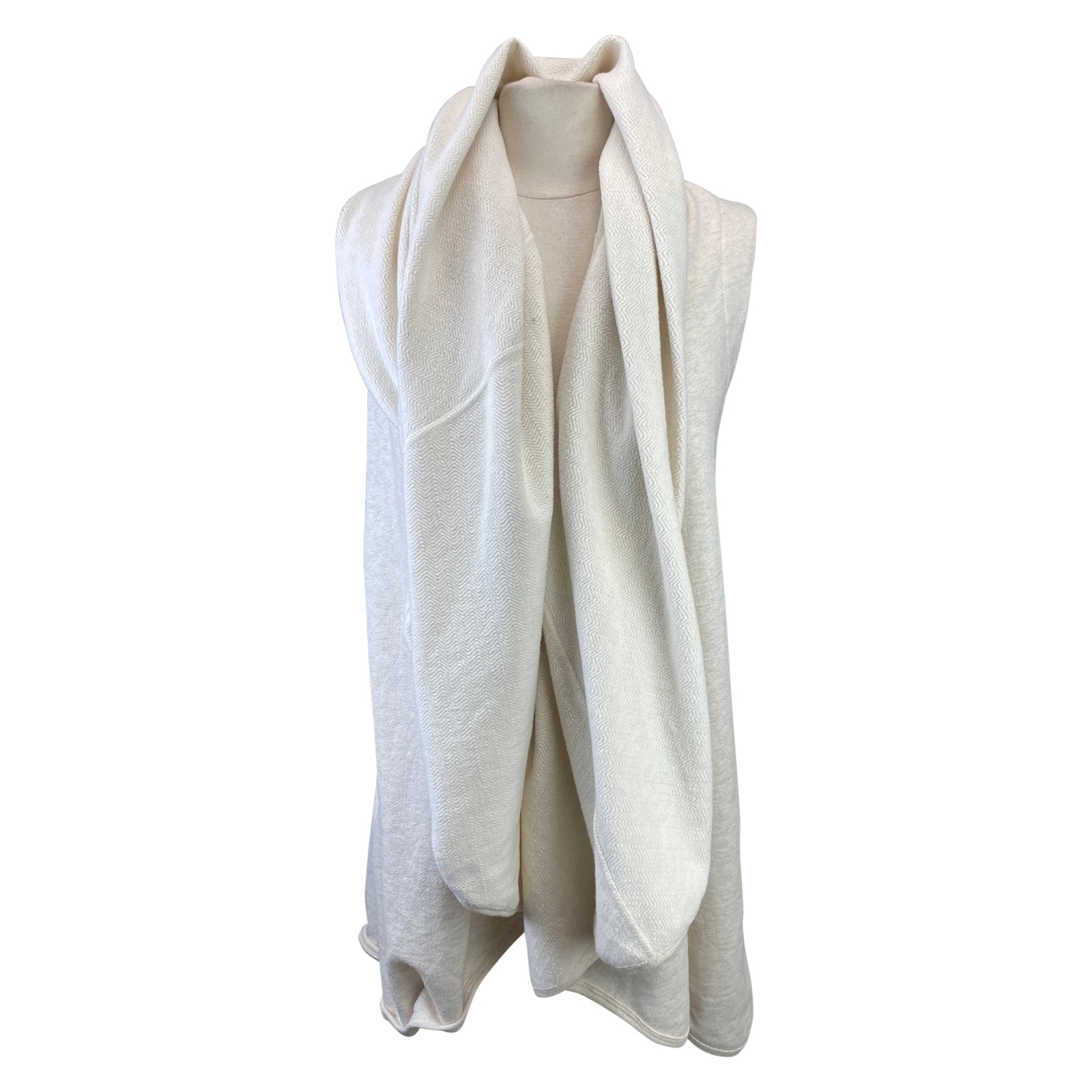 Two Bits Equestrian 'The Drape' Vest in Oatmeal