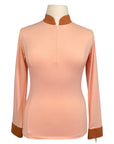 Halter Ego 'Roxana' Riding Shirt  in Coral/Rust