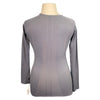 Back of Halter Ego Seamless Riding Shirt  in Slate Grey