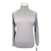Ariat Girls Sunstopper 2.0 1/4 Zip Long Sleeve Shirt in Grey/White Polka Dots