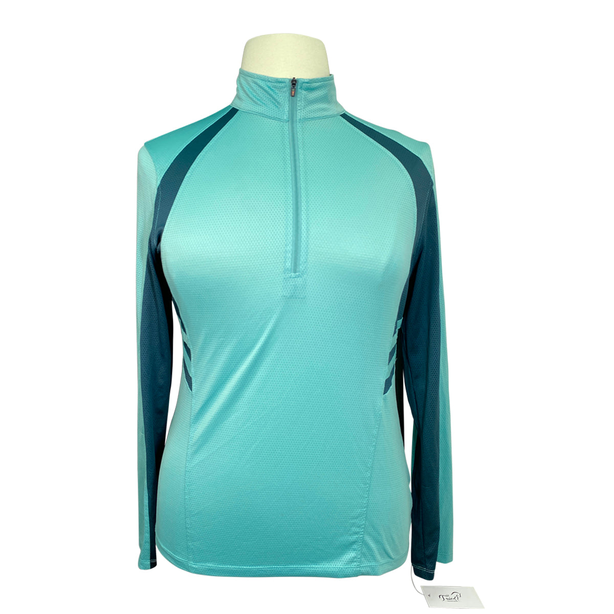 Kerrits Ice Fill Long Sleeve Shirt in Seafoam/Ocean