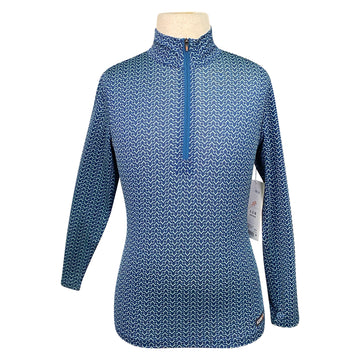 Kerrits 'Ice Fil Lite' Long Sleeve Sun Shirt in Sapphire Bits