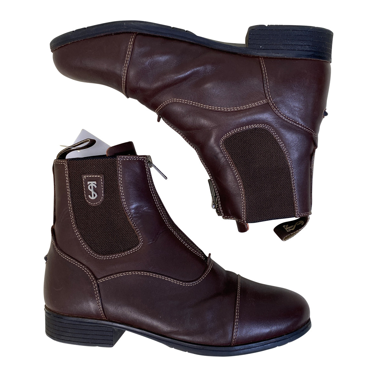 Tredstep &#39;Donatello&#39; Front-Zip Paddock Boots in Brown