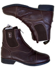 Tredstep 'Donatello' Front-Zip Paddock Boots in Brown