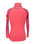 Back of LeMieux 'Mini' Kids Base Layer in Pink/Stars - Children's 11/12