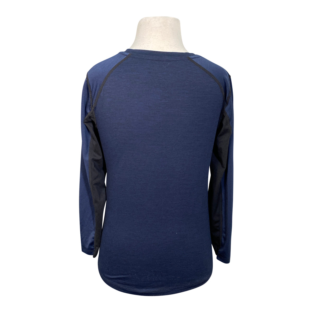 Kerrits Kids 'First Pass' Base Layer Top in Navy/ Sky Blue Horse