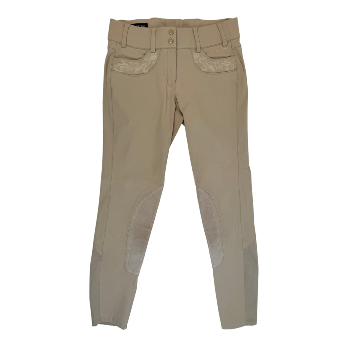 Ariat 'Olympia' Knee Patch Breeches in Tan