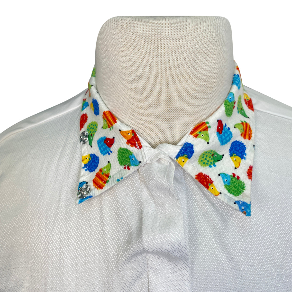 RJ Classics Cool Stretch Prestige Collection Show Shirt in White/Colorful Porcupine 