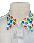 RJ Classics Cool Stretch Prestige Collection Show Shirt in White/Colorful Porcupine 