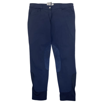 SmartPak Hadley Knee Patch Breeches in Navy