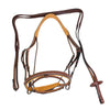 Butet Premium Flash Bridle in Gold/Tan w/ Reins - Full