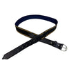 Clever with Leather Deluxe Belt in Black/Yellow & Burgundy - Women's Medium