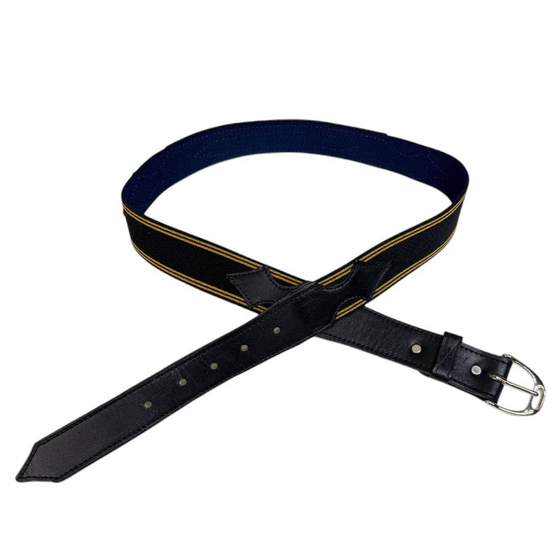 Clever with Leather Deluxe Belt in Black/Yellow &amp; Burgundy - Women's Medium