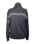 AA Platinum Quarter Zip Sweater in Black/Grey