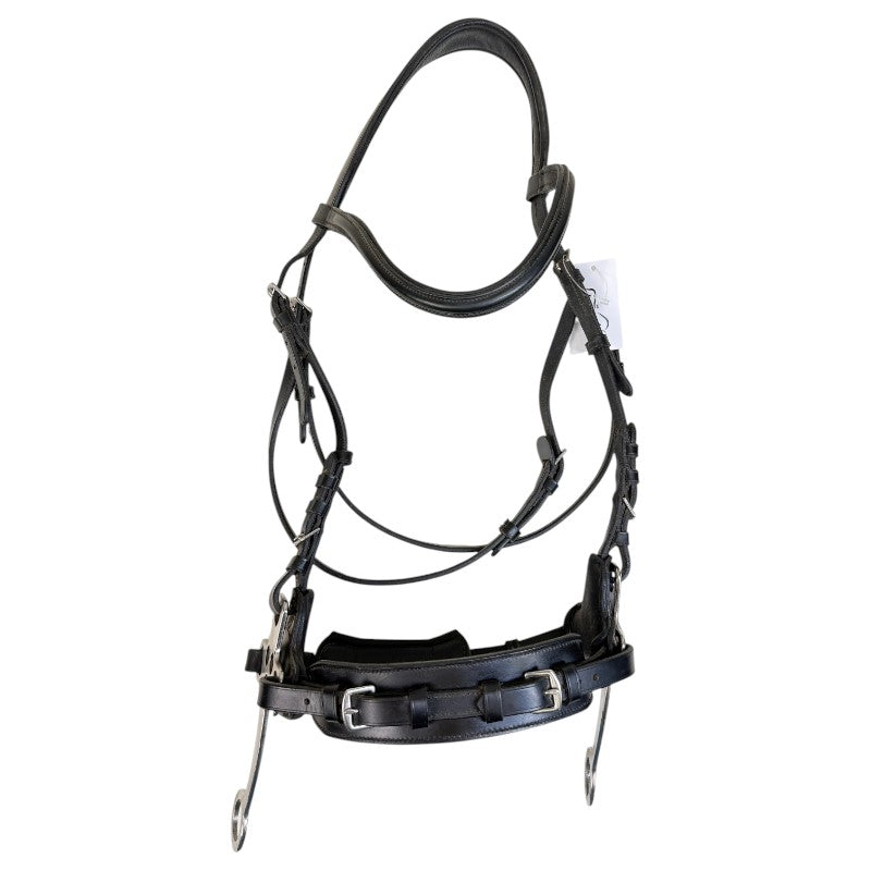 Waldhausen 'X-Line' Hackamore Bridle in Black