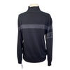 AA Platinum Quarter Zip Sweater in Black/Grey