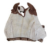 Kensington Fly Mask with Ears and Fleece Trim in Beige - XL