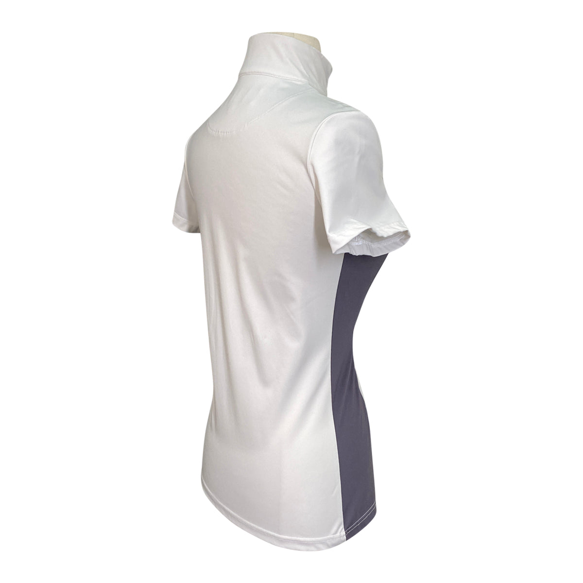 HR Farm Quick Dry Short Sleeve Shirt in White/Grey