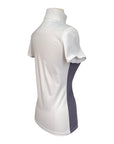 HR Farm Quick Dry Short Sleeve Shirt in White/Grey