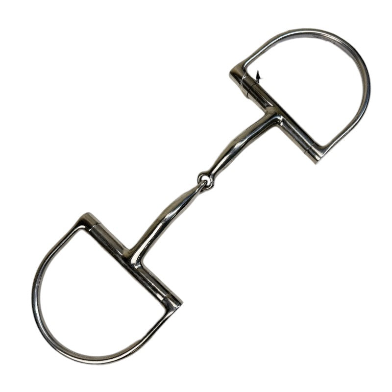 Myler Single Joint Dee Ring Bit in Stainless Steel/Copper - 5 1/2"