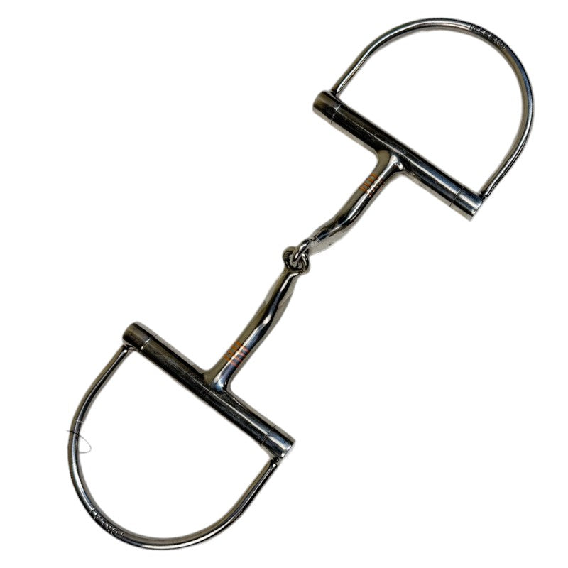 Myler Single Joint Dee Ring Bit in Stainless Steel/Copper - 5 1/2"