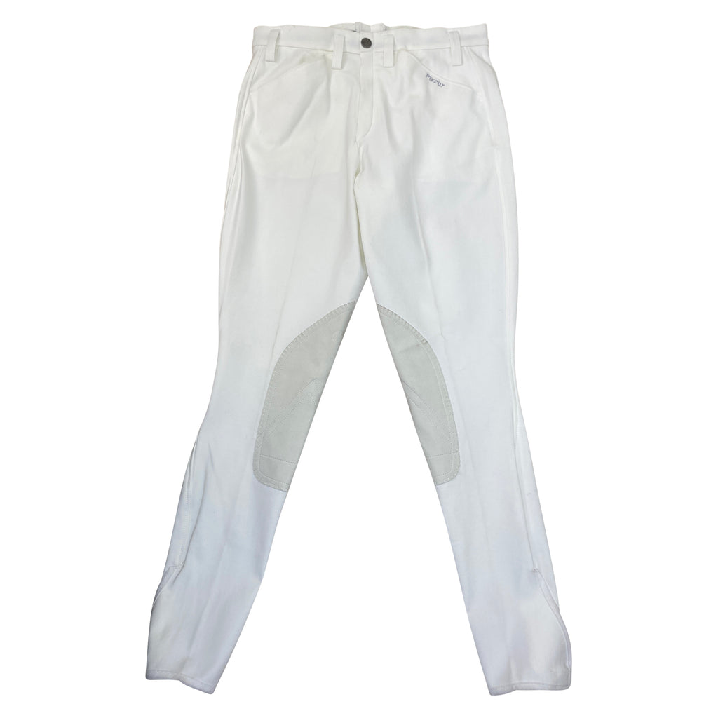 Pikeur 'Rodrigo' Knee Patch Breeches in White - Men's EU 48 (US 32)