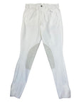 Pikeur 'Rodrigo' Knee Patch Breeches in White - Men's EU 48 (US 32)