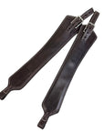 Forestier Wide Stirrup Leathers in Dark Brown - Medium