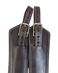 Forestier Wide Stirrup Leathers in Dark Brown - Medium