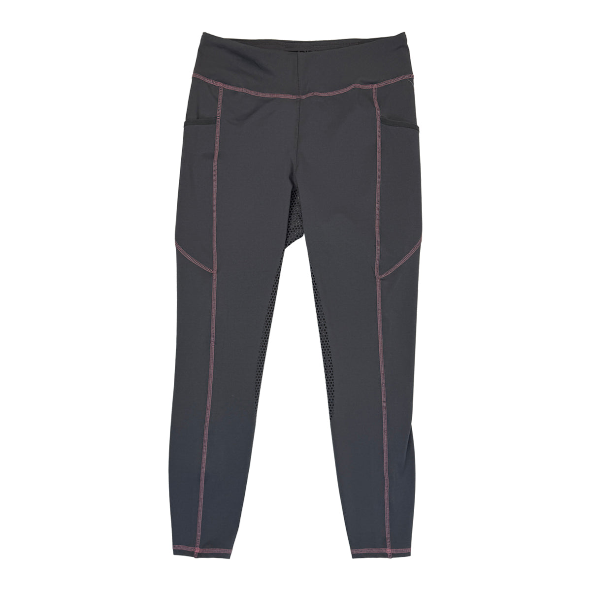 Riding Sport Full Seat Tech Tights in Grey