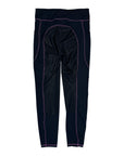 Back of Riding Sport 'Poppy' Full Seat Tights in Navy/Pink - Women's XL