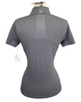 Back of Kingsland 'Wilmary' 1/2 Zip Training Shirt in Grey Asphalt - Women's Medium