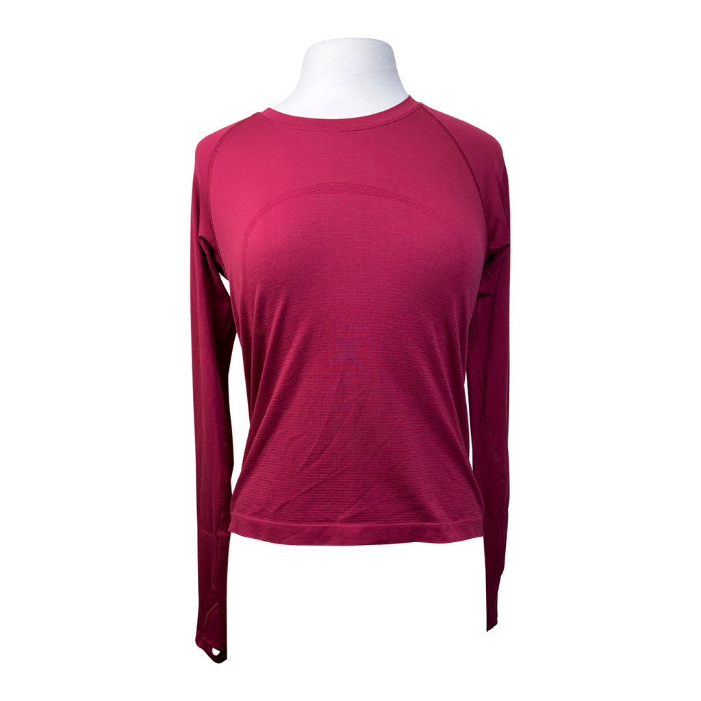 Lululemon 'Swiftly' Tech Long Sleeve 2.0 Waist Length in Raspberry
