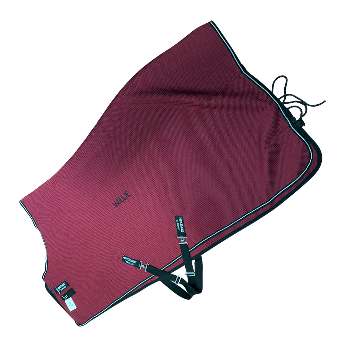 Horseware Rambo Techni Waffle Cooler in Burgundy