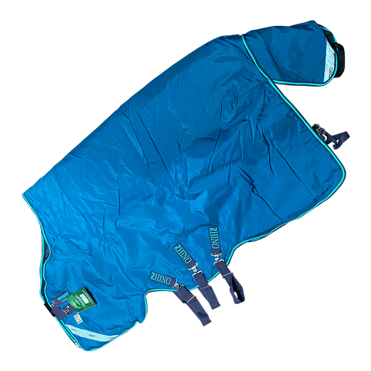 Horseware Rhino Orginal Turnout Med VL Blanket in Navy/Aqua 