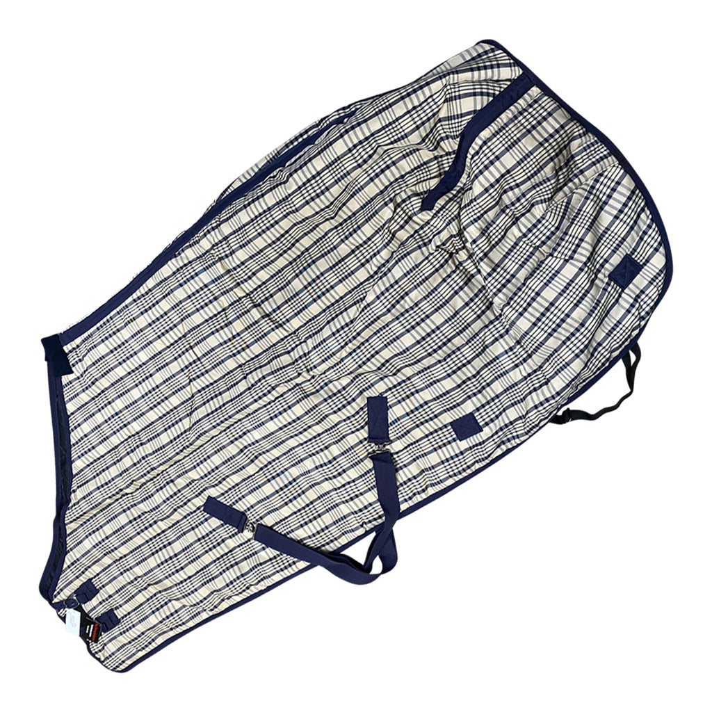Schneiders Dura-Tech Hunt Club Plaid Medium Weight Stable Blanket in Plaid/Navy