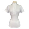 Front of Equiline 'Asia' Competition Shirt in White - Women's IT 44 (US 10/Medium)