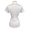 Back of Equiline 'Asia' Competition Shirt in White - Women's IT 44 (US 10/Medium)